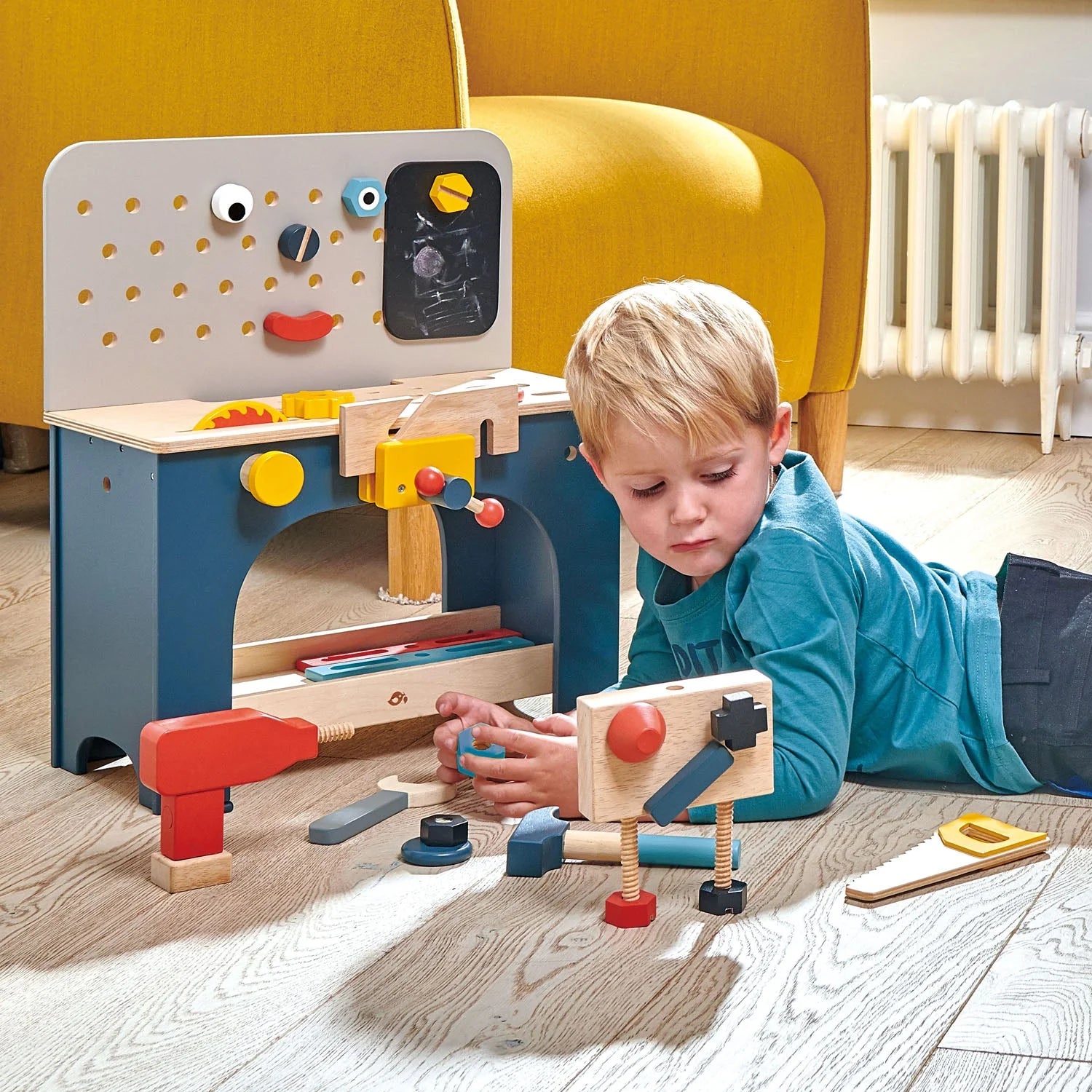 Buy Tender Leaf Toys Wooden Tool Bench | for kids by Learning Bugs UK