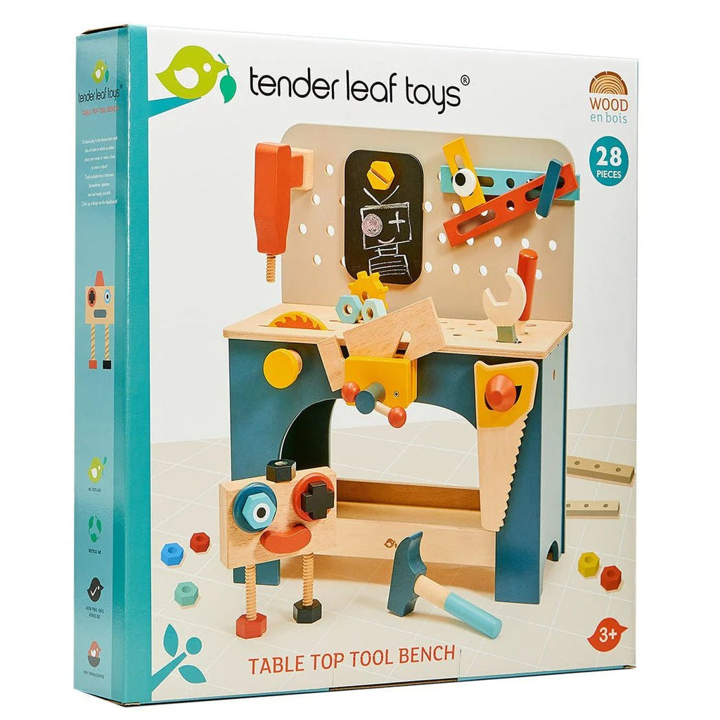 Buy Tender Leaf Toys Wooden Tool Bench | for kids by Learning Bugs UK