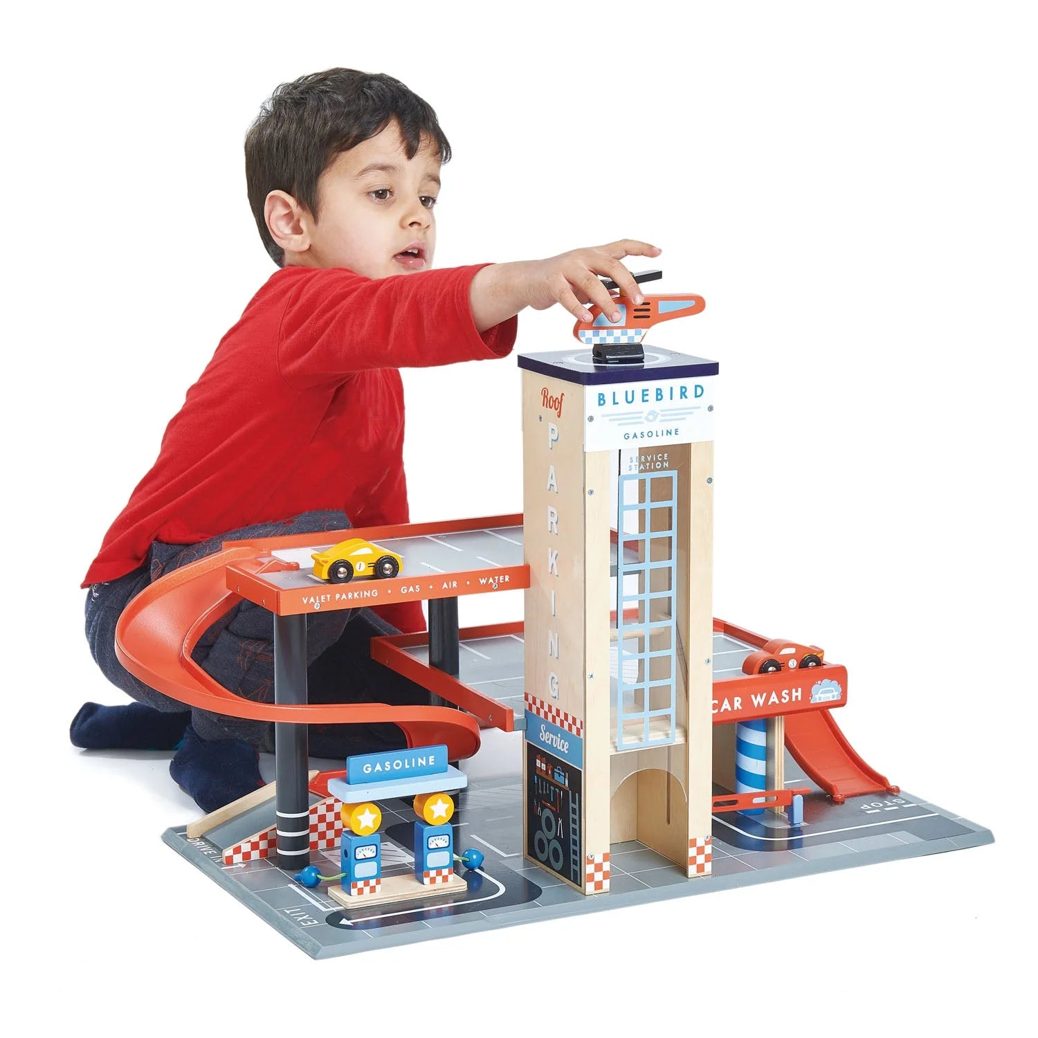 Buy Tender Leaf Toys Blue Bird Service Station | for kids by Learning Bugs UK