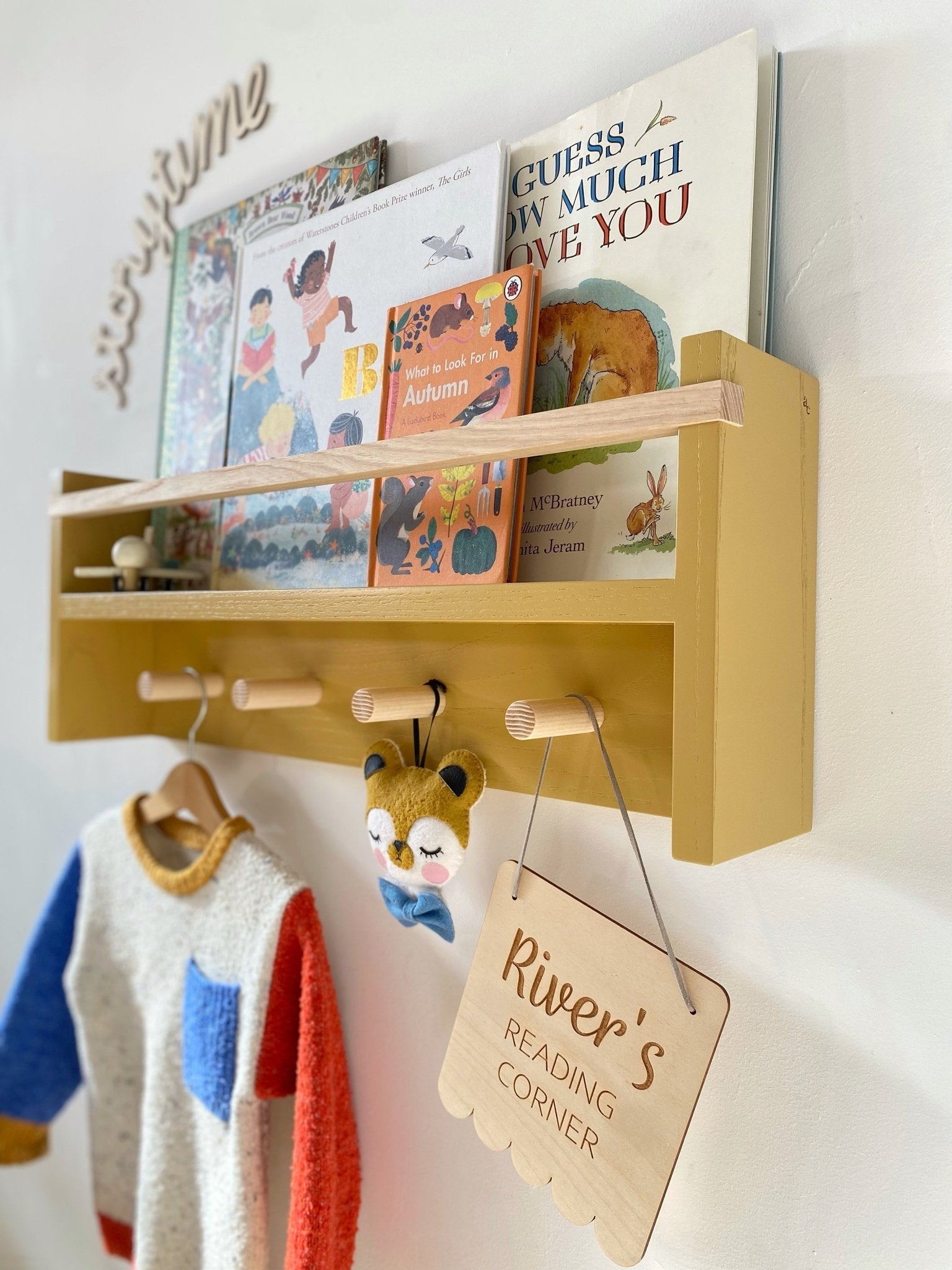 Autumns Corner - The Colour Pop Peg Rail Bookshelf