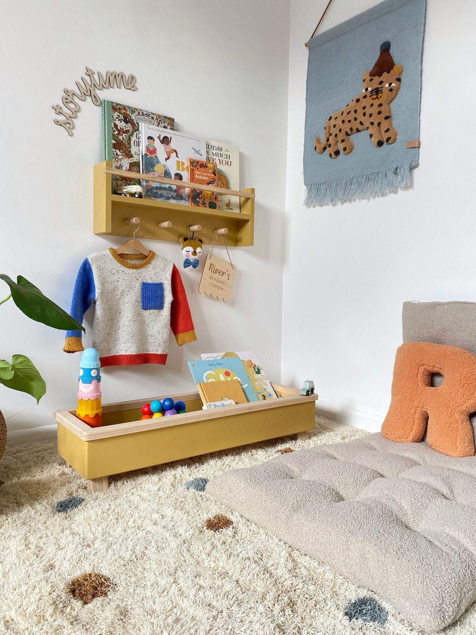Autumns Corner - The Colour Pop Peg Rail Bookshelf