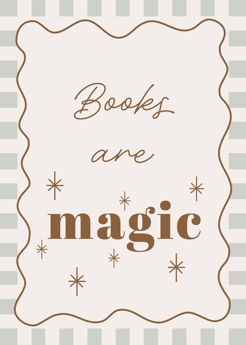 Book Are Magic - Checkerboard Edition