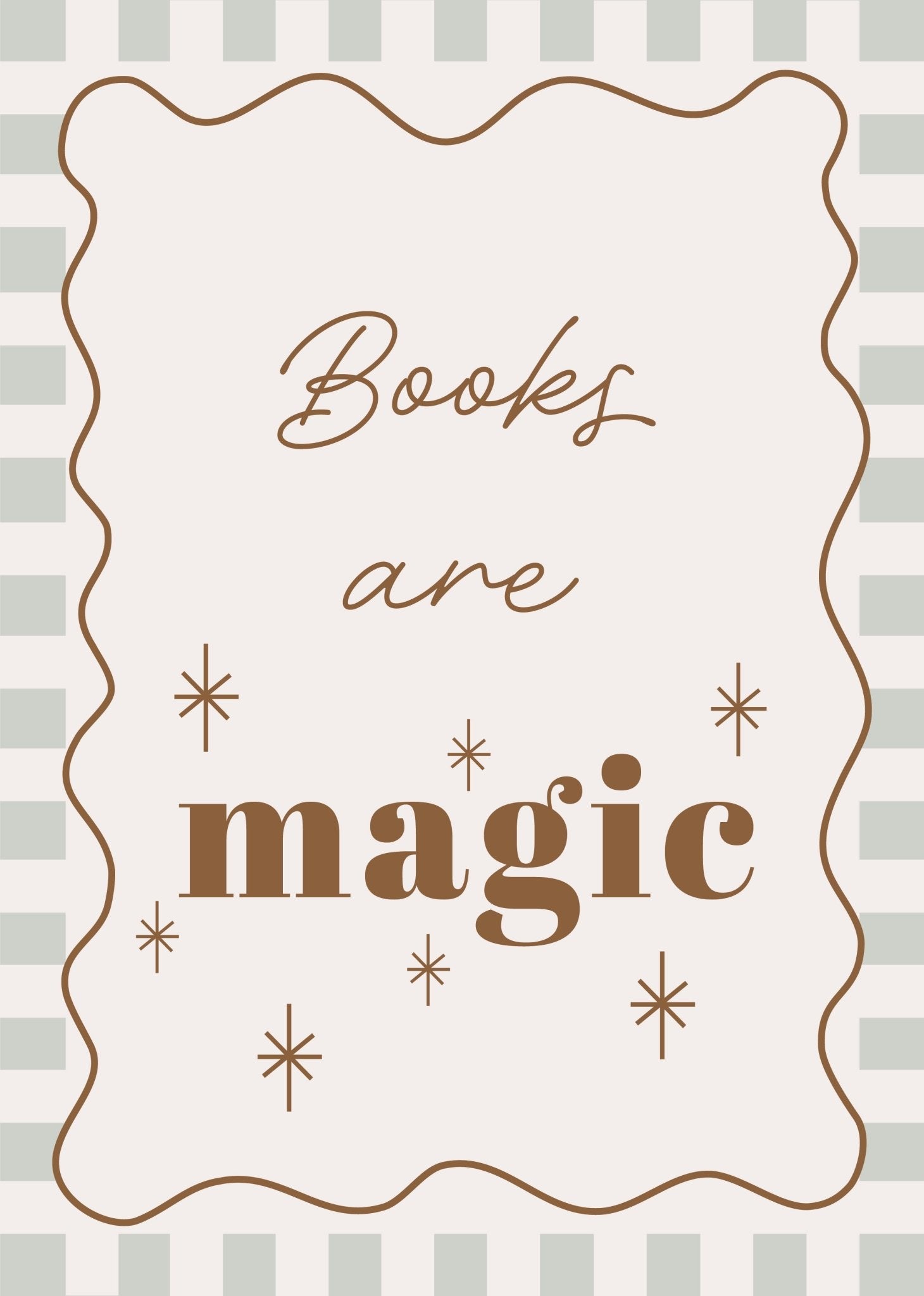 Book Are Magic - Checkerboard Edition