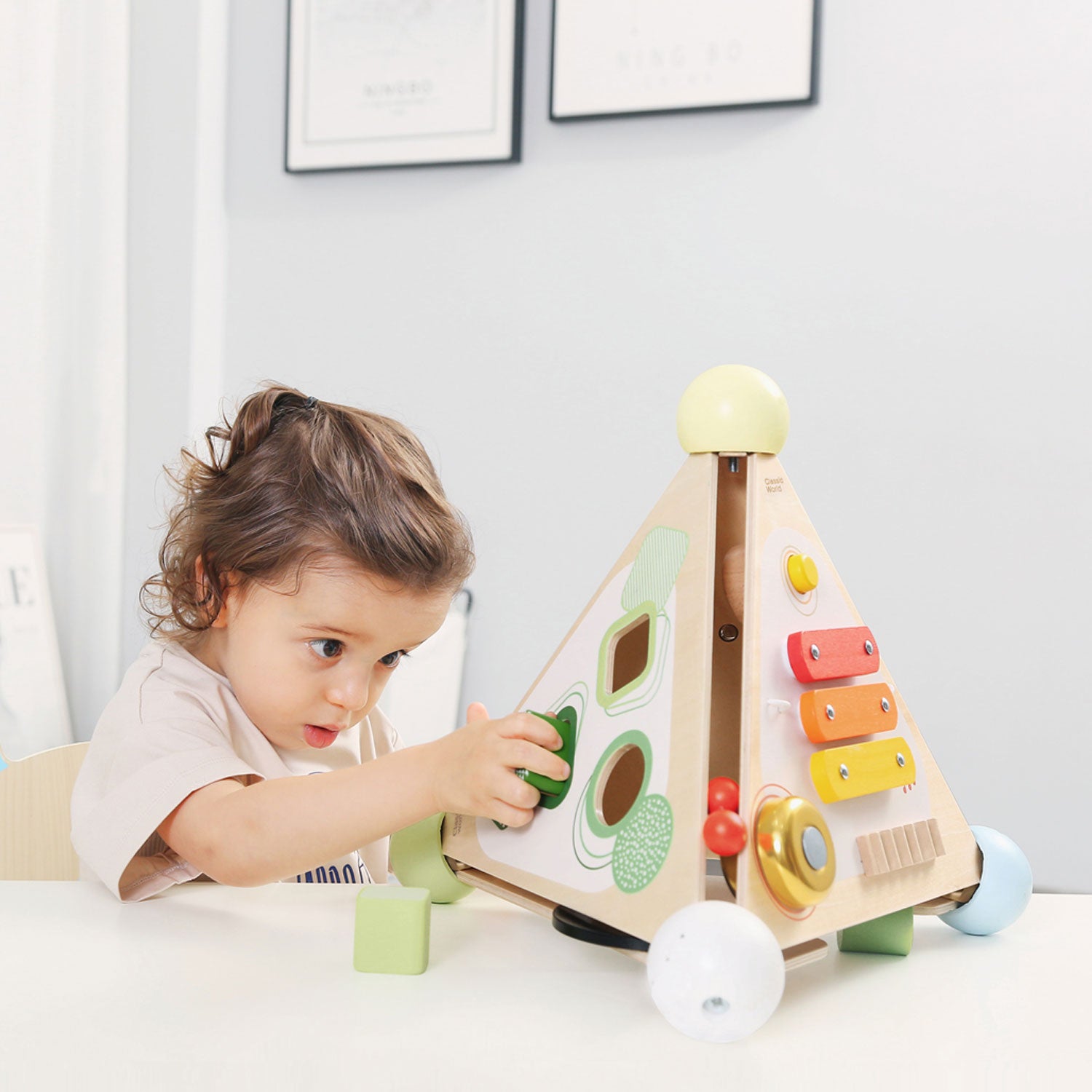 Classic World Pyramid Activity Box by Classic World Toys - Learning Bugs UK