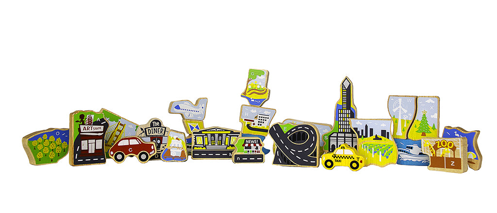 Begin Again City A-Z Puzzle And Playset by Begin Again - Learning Bugs UK