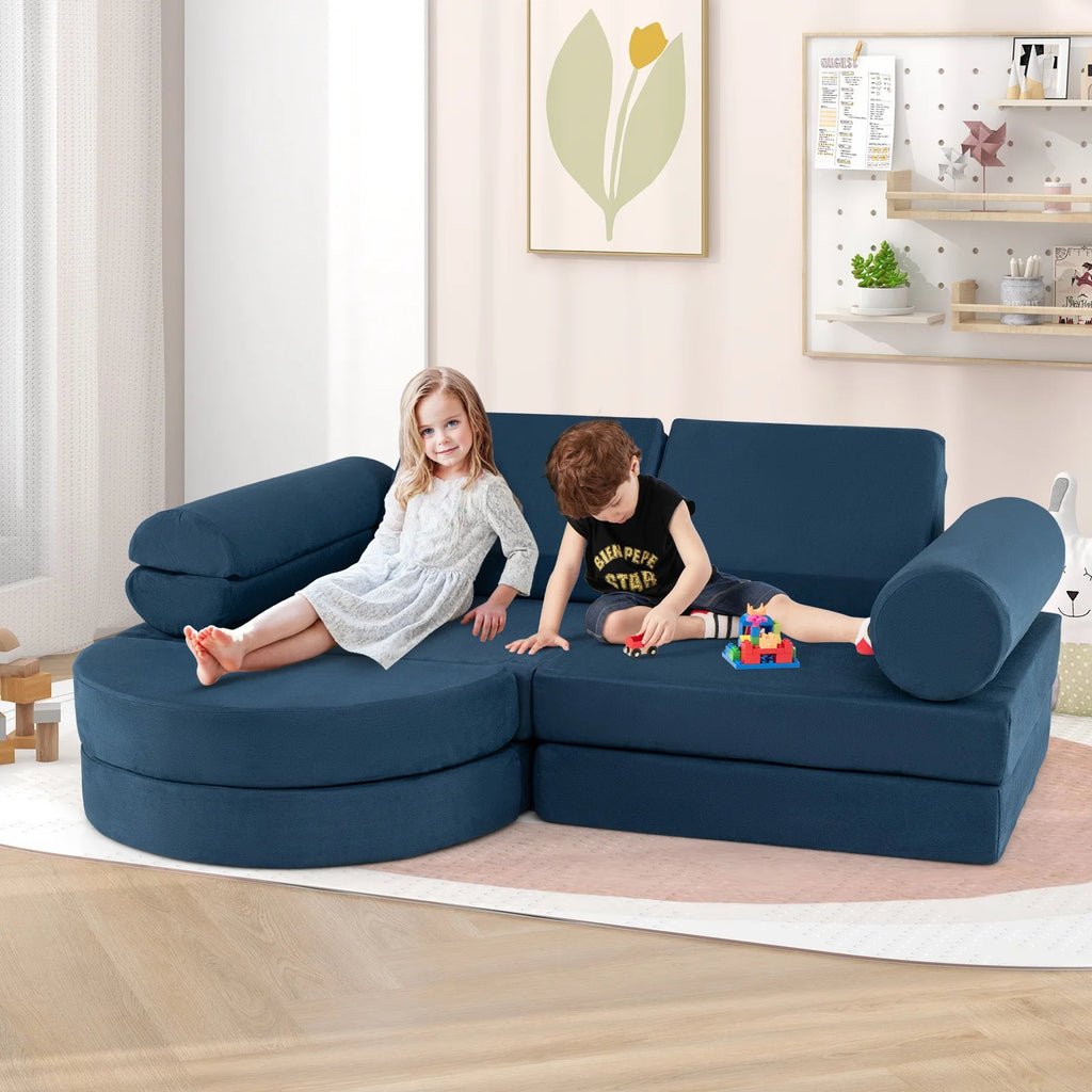 Buy 13 - Piece Convertible Modular Kids Play Couch | for kids by Learning Bugs UK
