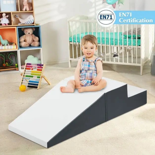 Buy 2 - Piece Step and Slide Climber for Infants and Toddlers - White | for kids by Learning Bugs UK