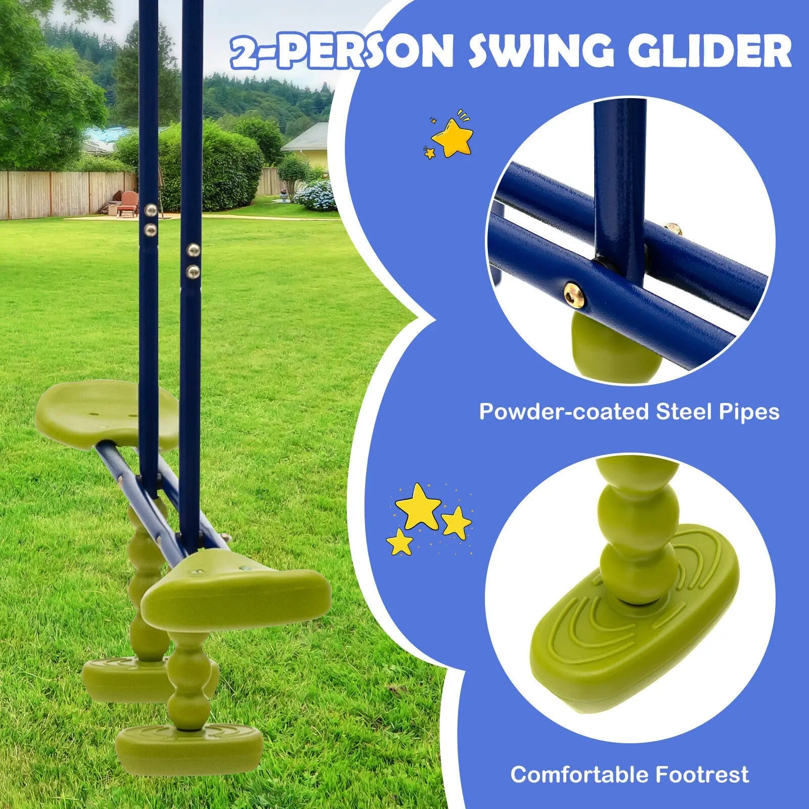 Buy 3 - in - 1 Multifunctional A - Frame Swing Set | for kids by Learning Bugs UK