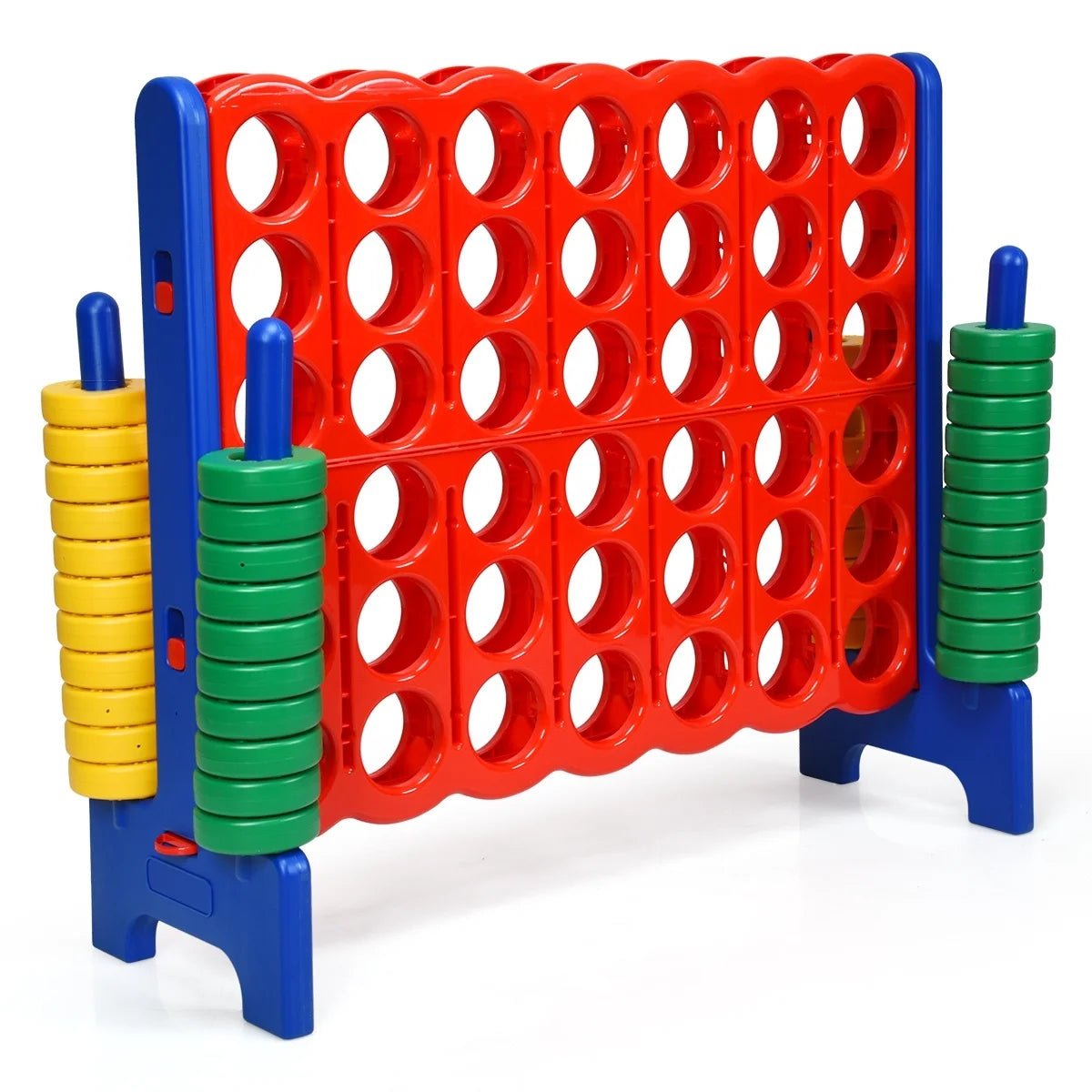 Buy Jumbo 4 - to - Score Giant Game Set with Quick - Release Lever - Blue | for kids by Learning Bugs UK