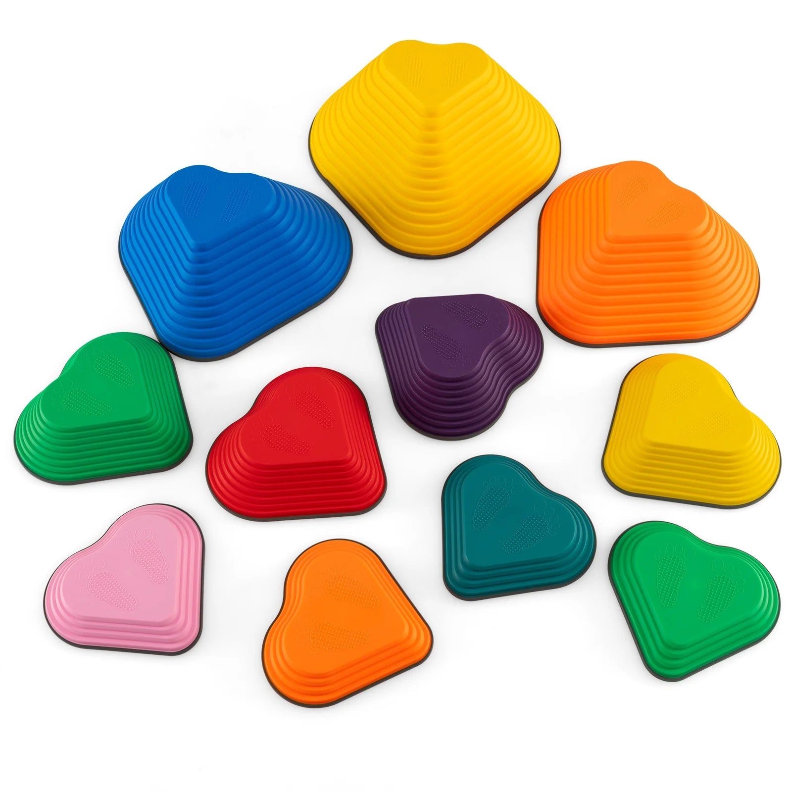 Buy Set of 11 Kids Stepping Stones Balance Blocks with Full Edge - Multicolor | for kids by Learning Bugs UK