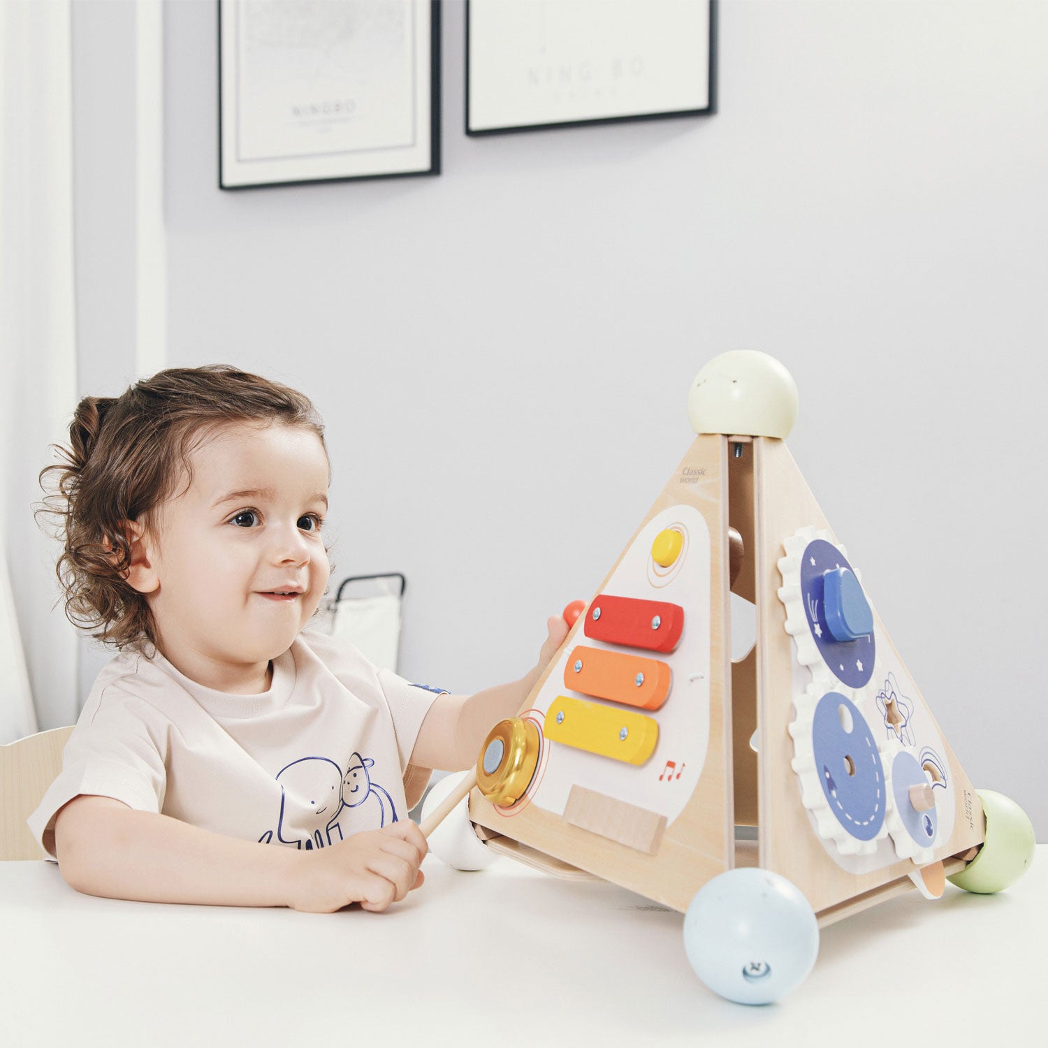 Pyramid Activity Box – Classic World Wooden Toy – Learning Bugs