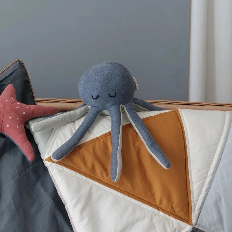 Buy Fabelab Organic Cotton Octopus Rattle | for kids by Learning Bugs UK