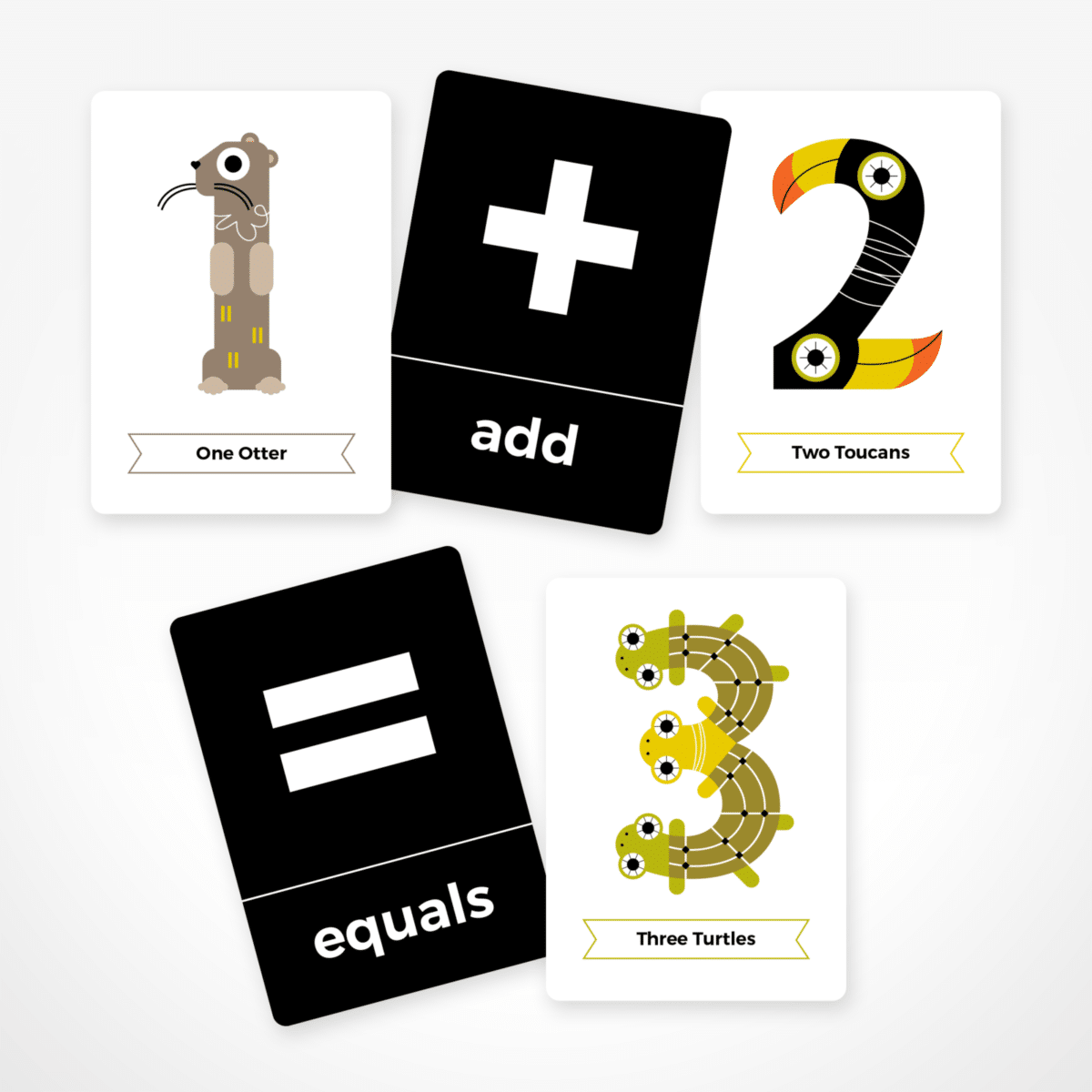 Animal Number Flashcards by The Jam Tart - Learning Bugs UK
