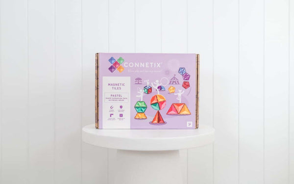 Connetix Tiles - 48 Piece Pastel Shape Expansion Pack