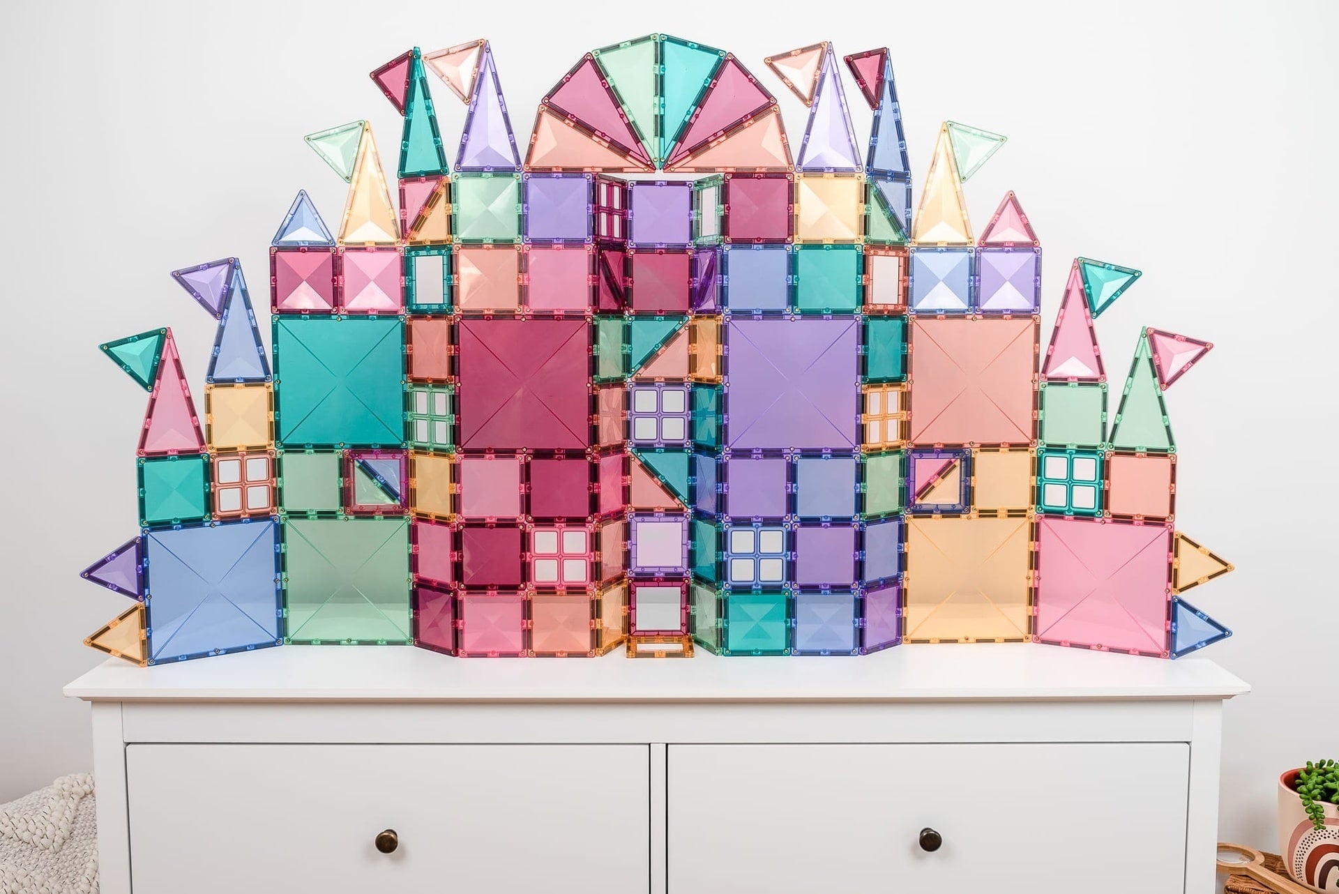 Connetix Tiles - 120 Piece Pastel Creative Pack by Connetix - Learning Bugs UK