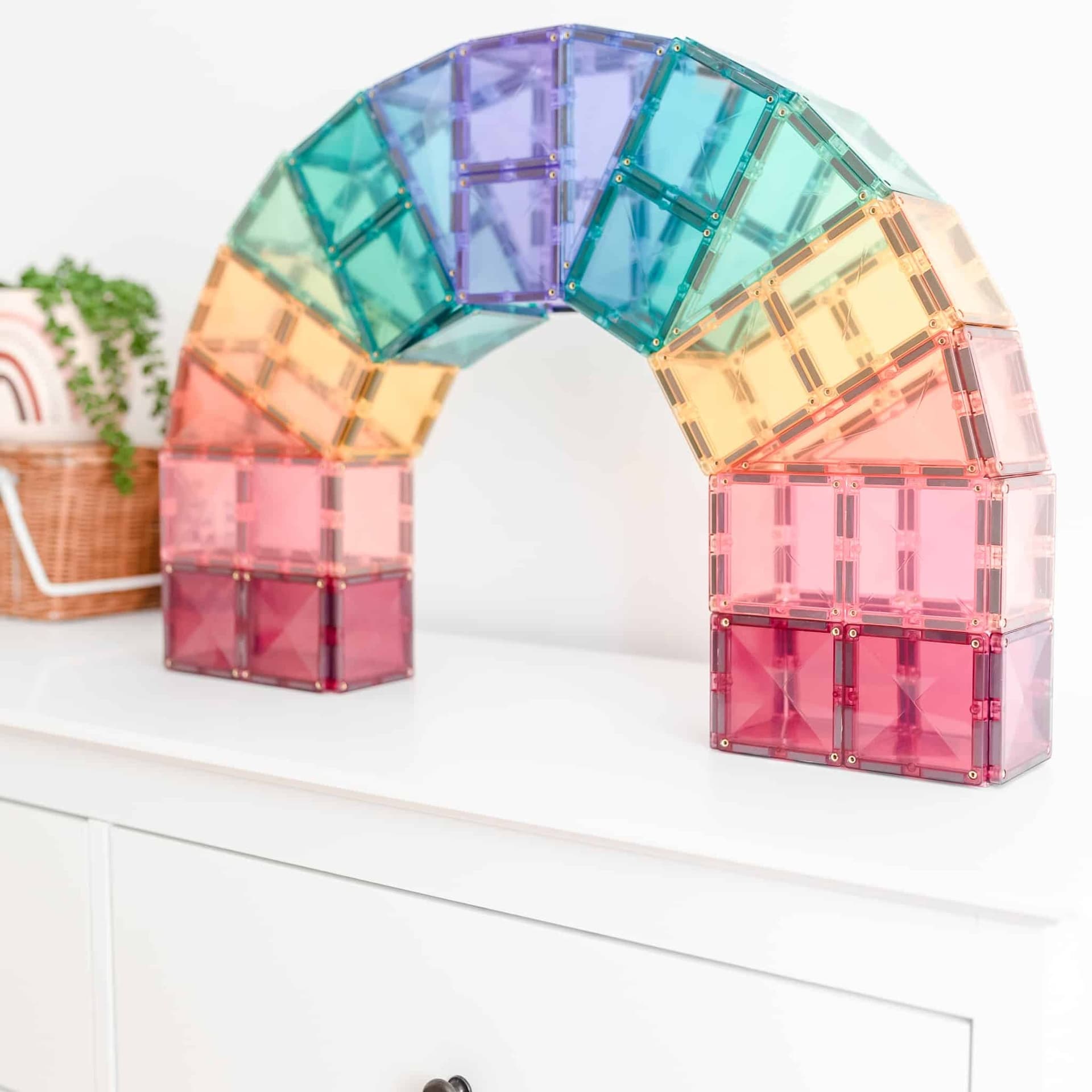 Connetix Tiles - 202 Pastel Mega Pack by Connetix - Learning Bugs UK