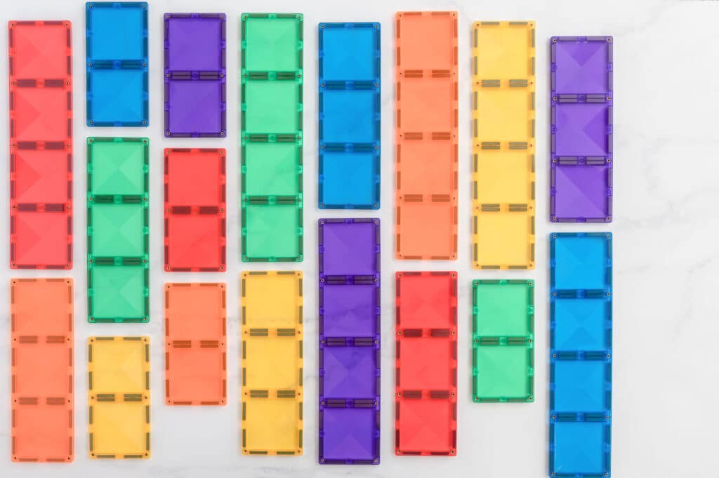 Connetix Rainbow Rectangle Pack (18 pc) by Connetix - Learning Bugs UK