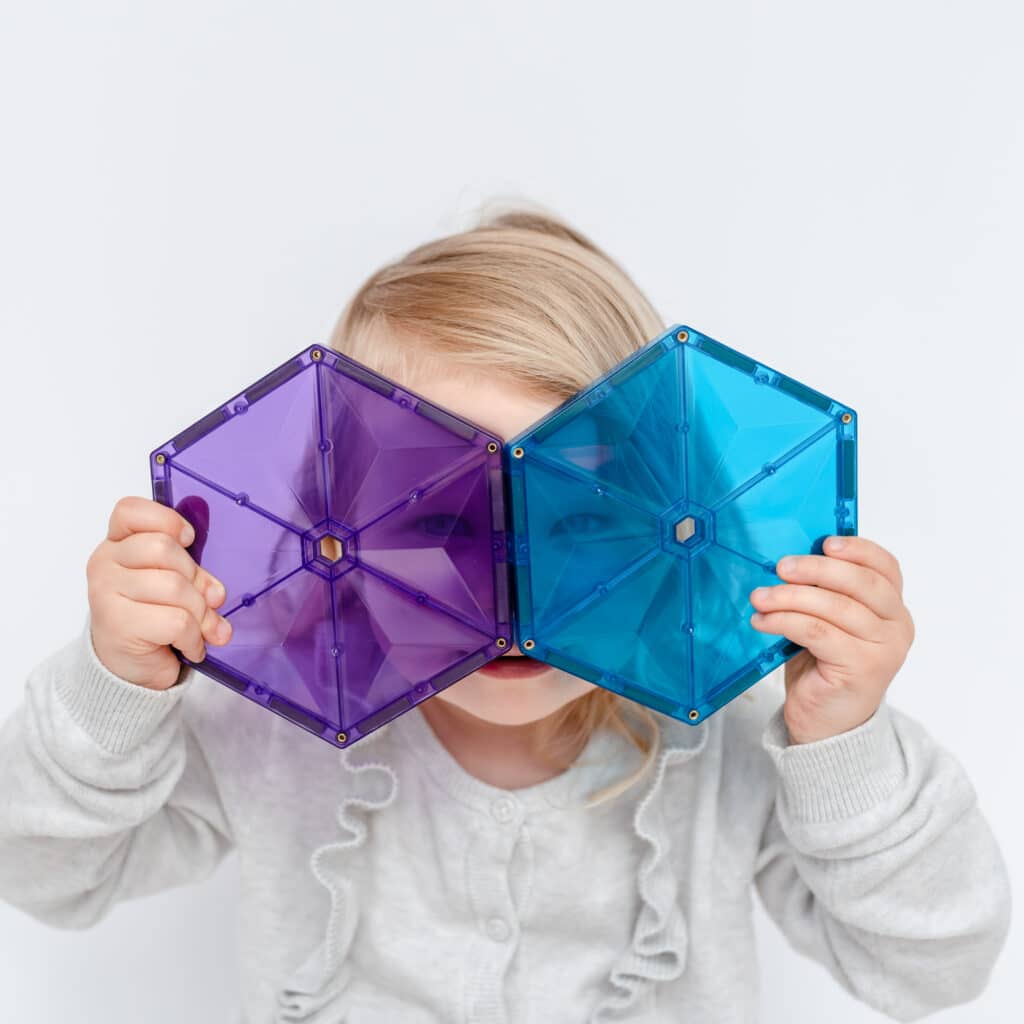 Connetix Tiles - 30 Piece Rainbow Geometry Pack by Connetix - Learning Bugs UK