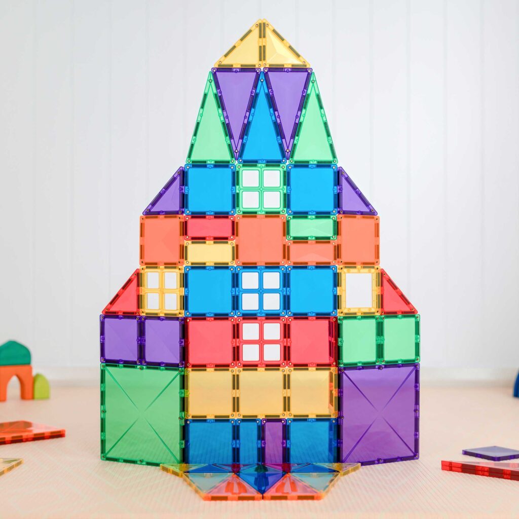 Connetix Tiles - 102 Piece Rainbow Creative Pack by Connetix - Learning Bugs UK