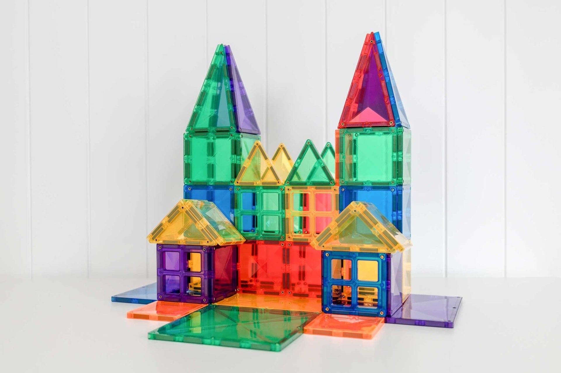 Connetix Tiles - 102 Piece Rainbow Creative Pack by Connetix - Learning Bugs UK