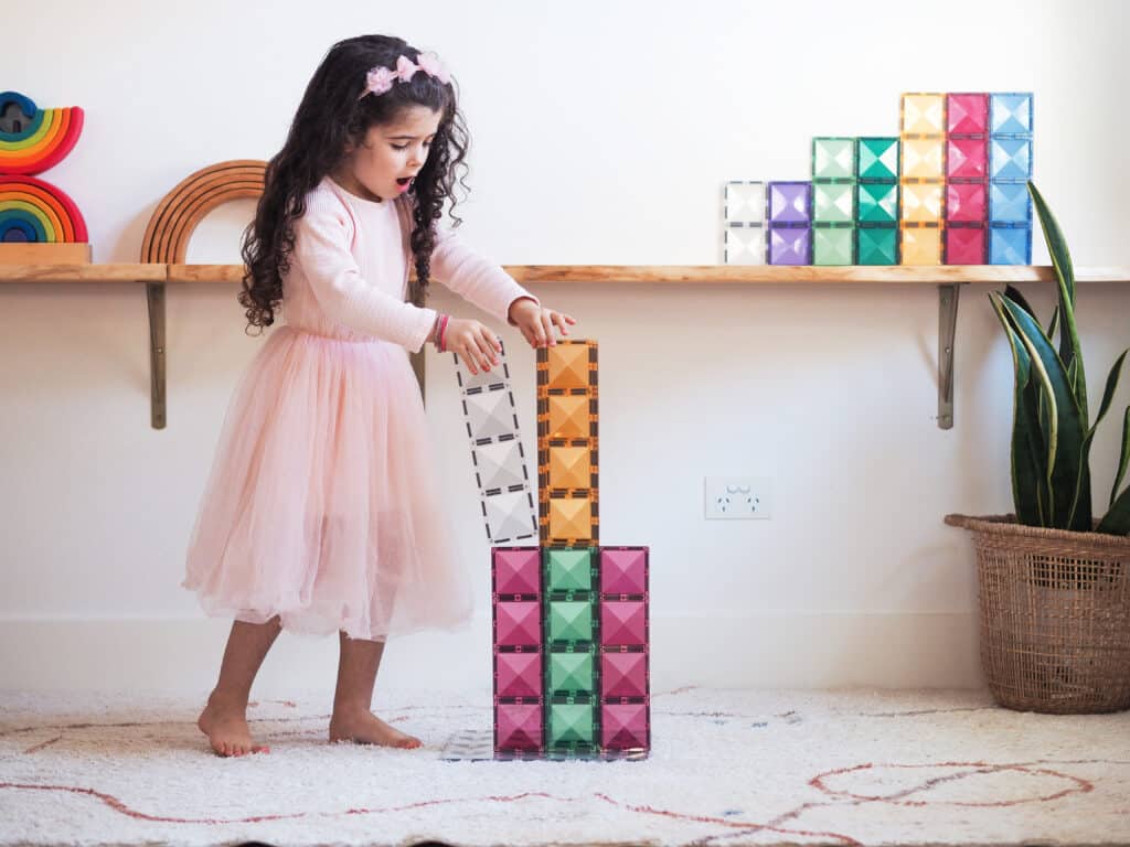 Connetix Tiles - 24 Piece Pastel Rectangle Pack by Connetix - Learning Bugs UK