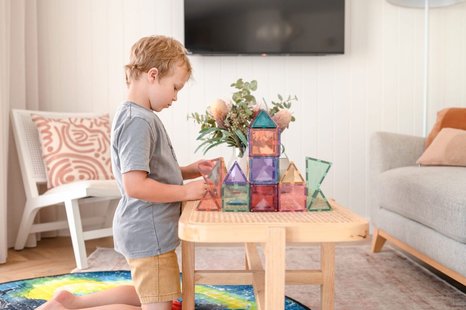 Connetix Tiles - 64 Piece Pastel Starter Pack by Connetix - Learning Bugs UK
