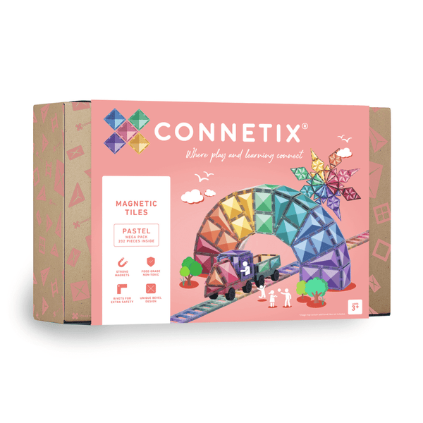 Connetix Tiles - 202 Pastel Mega Pack