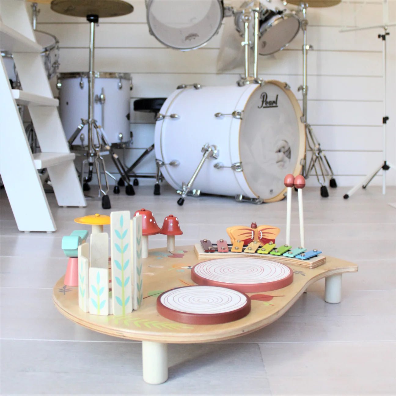 Buy Tender Leaf Musical Activity Table – Interactive Wooden Learning Toy | for kids by Learning Bugs UK