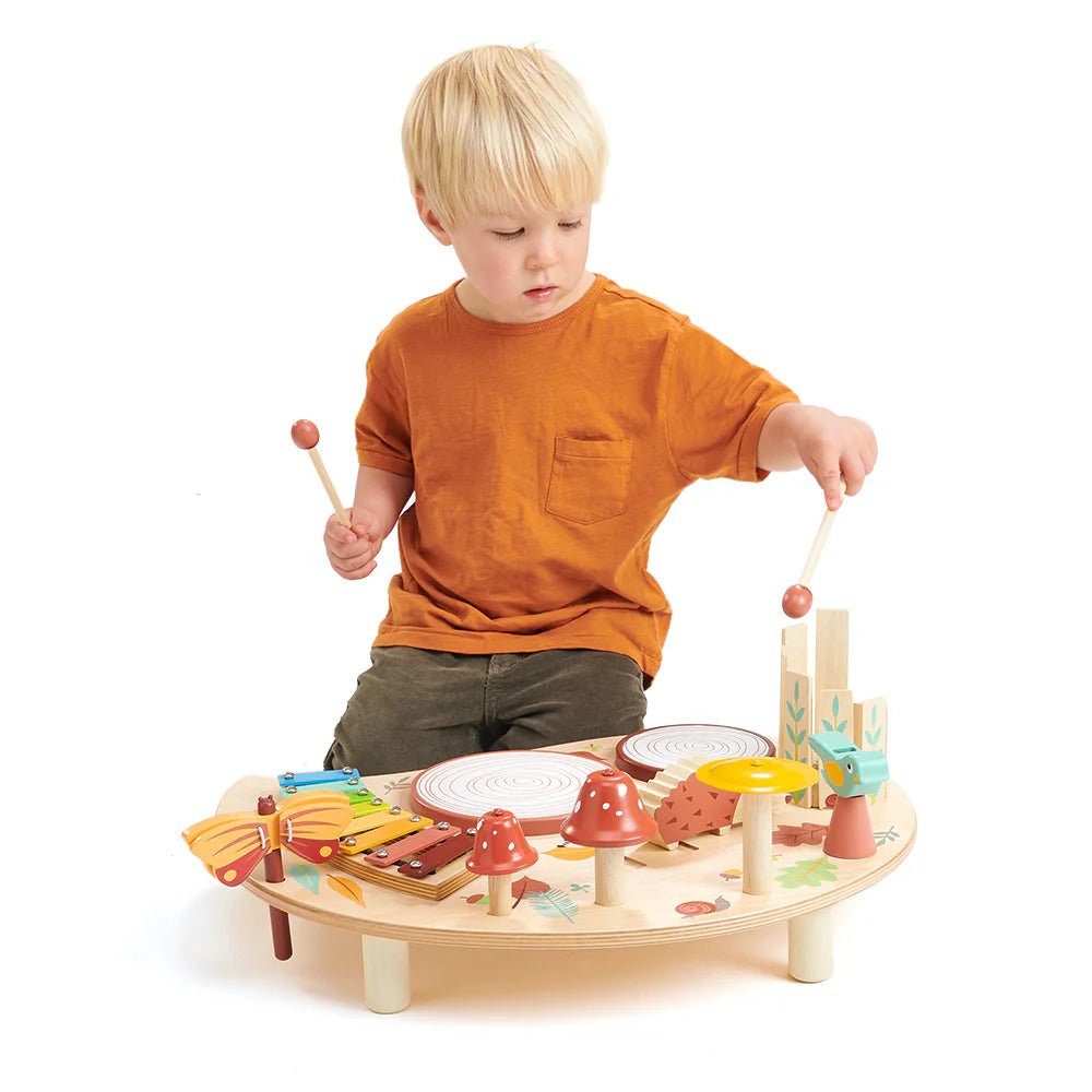 Buy Tender Leaf Musical Activity Table – Interactive Wooden Learning Toy | for kids by Learning Bugs UK