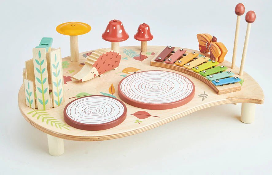 Buy Tender Leaf Musical Activity Table – Interactive Wooden Learning Toy | for kids by Learning Bugs UK