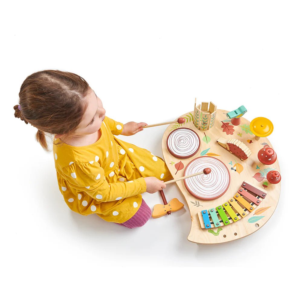 Buy Tender Leaf Musical Activity Table – Interactive Wooden Learning Toy | for kids by Learning Bugs UK