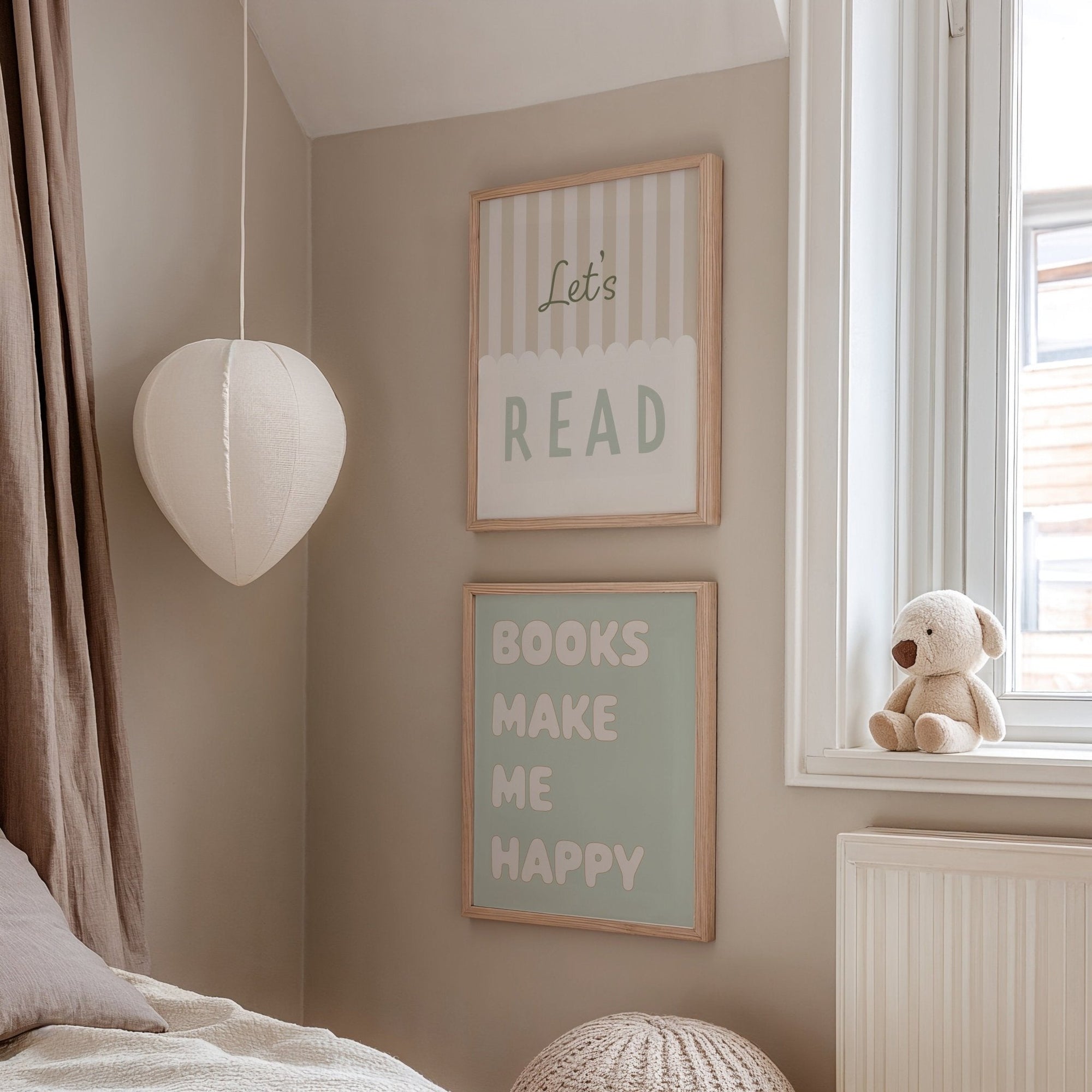 Let's Read - Stripy Edition - Fine Art Print