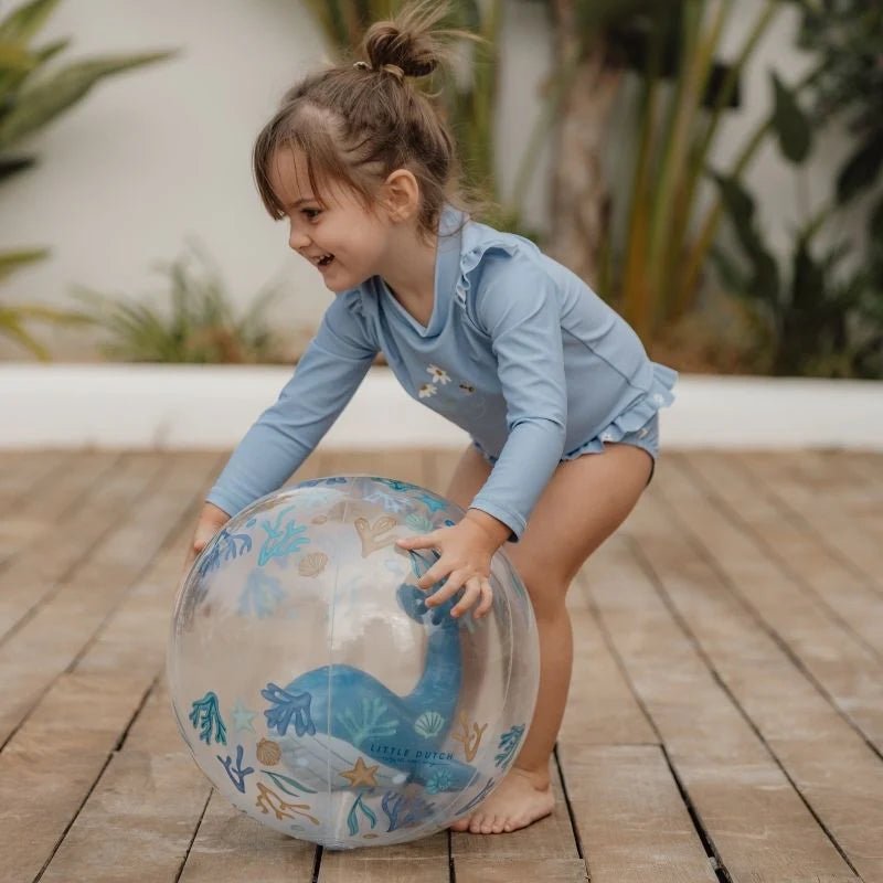Buy Little Dutch 3D Beach Ball - Ocean Dreams Blue | for kids by Learning Bugs UK