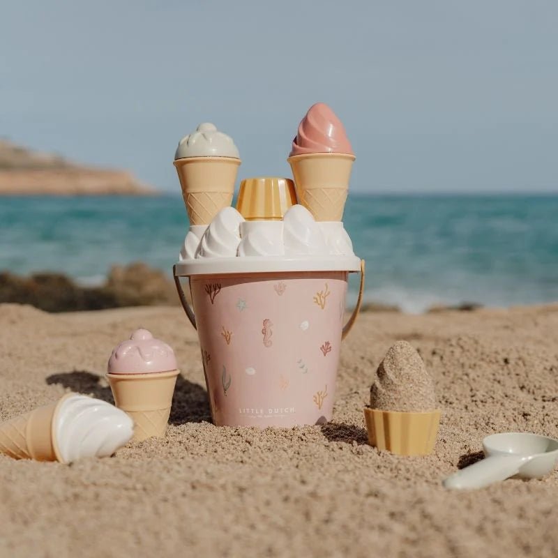Buy Little Dutch Ice Cream Bucket Set - Ocean Dreams Pink | for kids by Learning Bugs UK