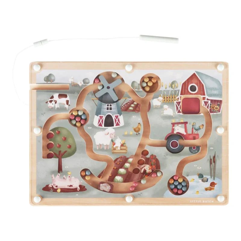 Buy Little Dutch Magnetic Maze - Little Farm | for kids by Learning Bugs UK