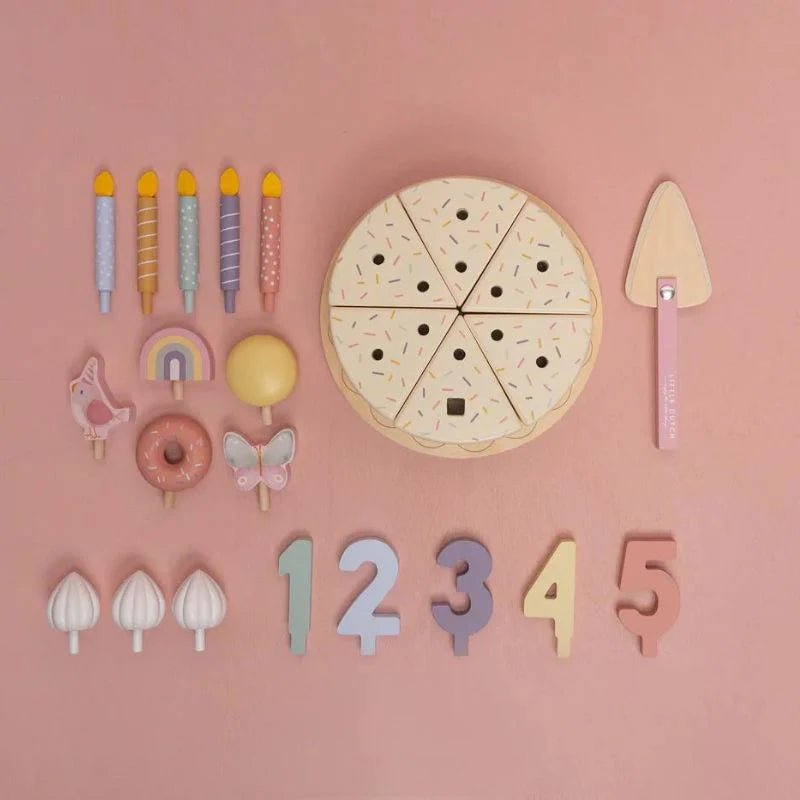 Buy Little Dutch Wooden Birthday Cake | for kids by Learning Bugs UK