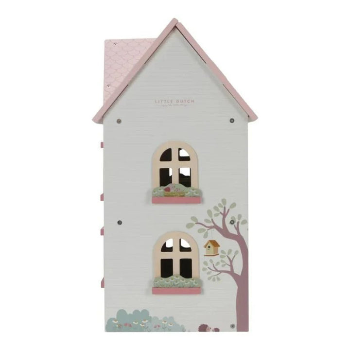 Buy Little Dutch Wooden Dollhouse - 25‑Piece Playhouse with Furniture | for kids by Learning Bugs UK