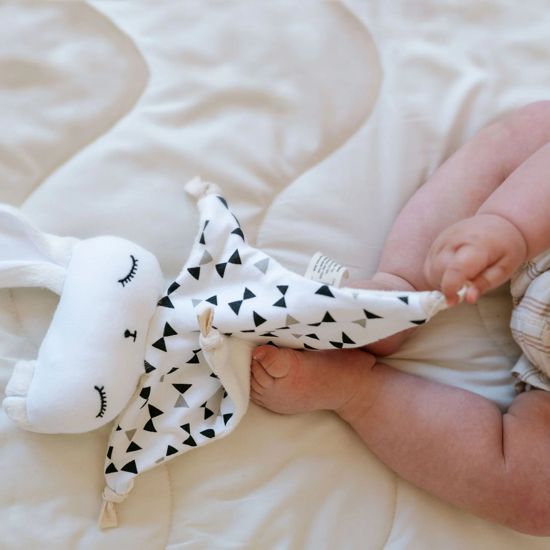 Wee Gallery Organic Cuddle Bow Ties Bunny by Wee Gallery - Learning Bugs UK