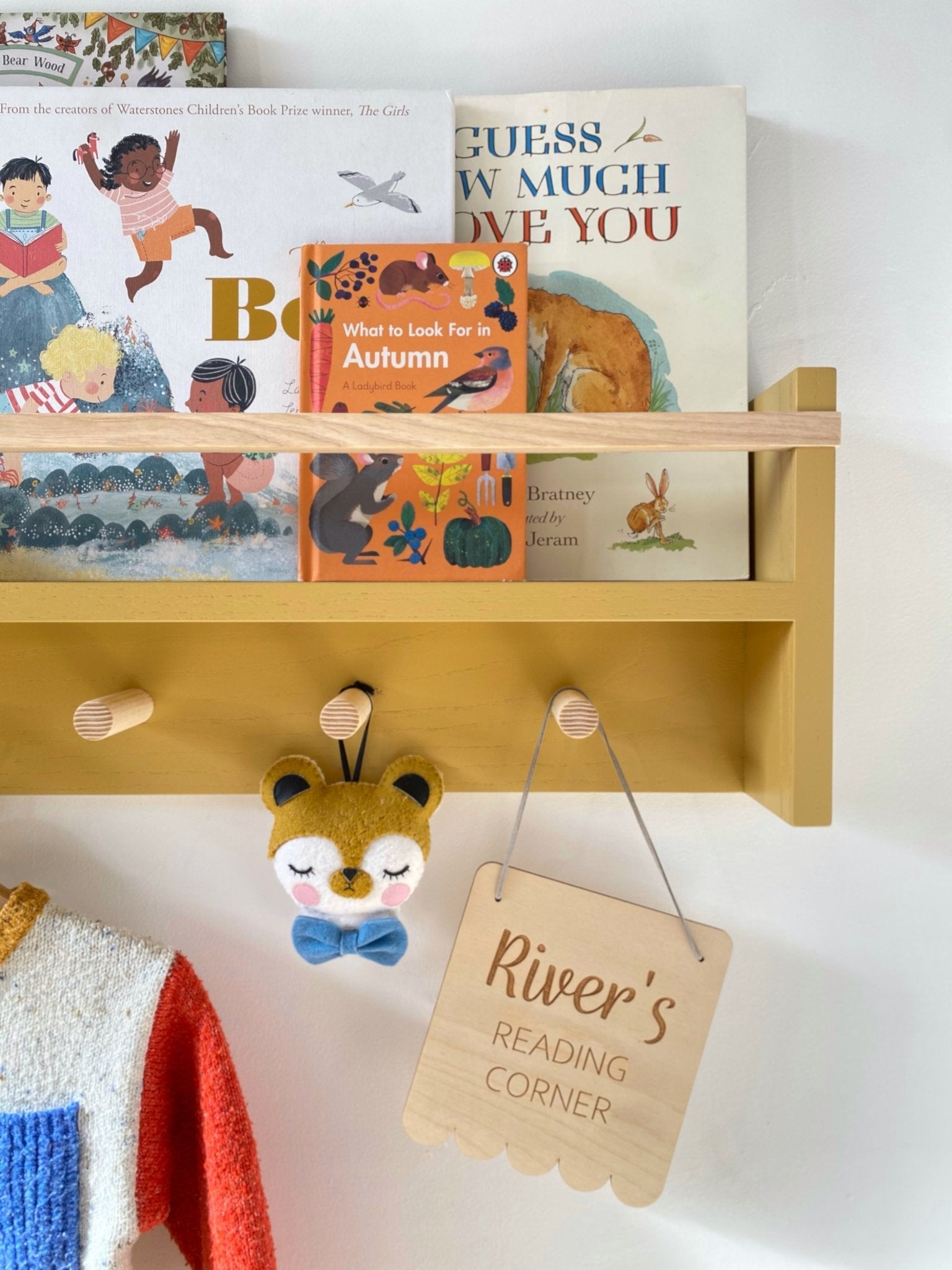 Autumns Corner - The Colour Pop Peg Rail Bookshelf