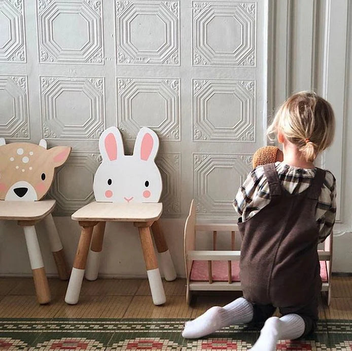 Forest Rabbit Chair - Wooden Toddler Seat by Tenderleaf Toys - Learning Bugs UK