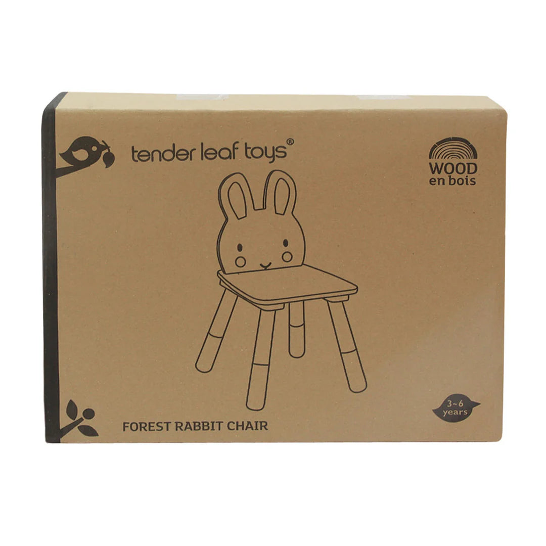 Forest Rabbit Chair - Wooden Toddler Seat by Tenderleaf Toys - Learning Bugs UK
