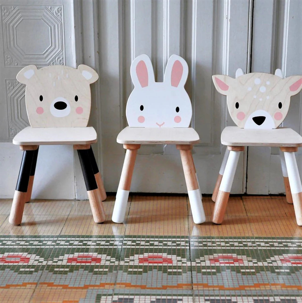 Forest Bear Chair - Wooden Toddler Seat by Tenderleaf Toys - Learning Bugs UK
