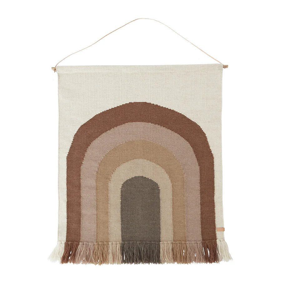 Buy OYOY Follow The Rainbow Wall Rug - Choko | for kids by Learning Bugs UK