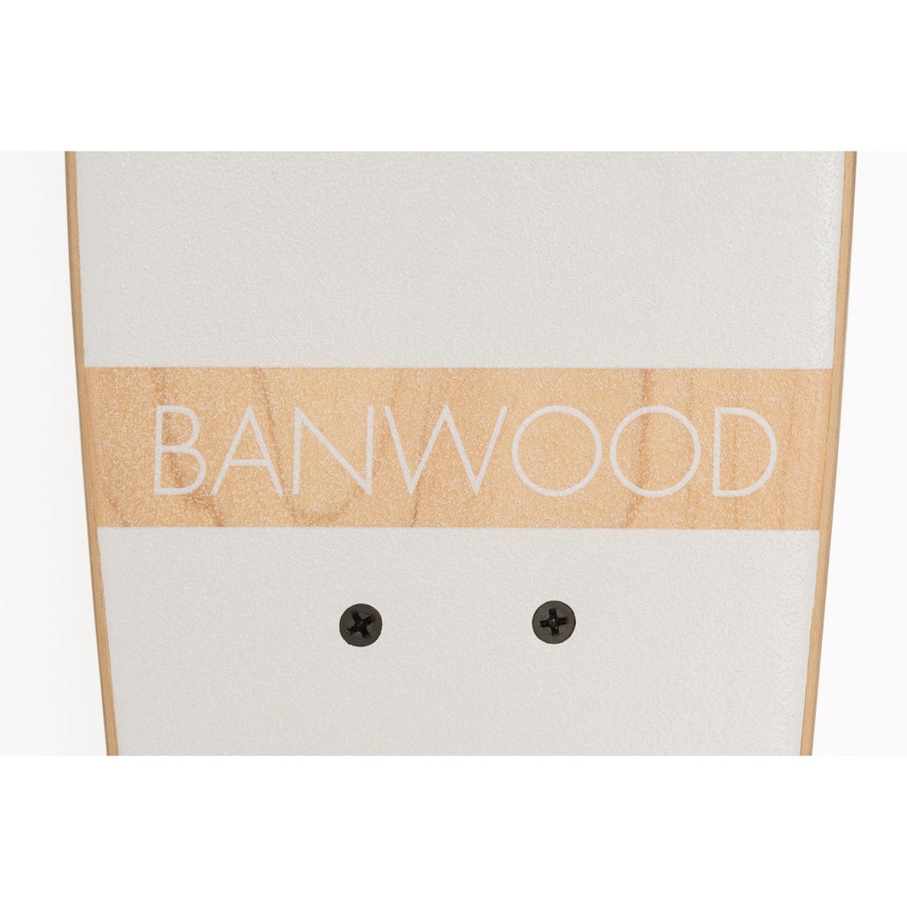 Banwood Skateboard – Kids Maple Deck Skateboard (White)