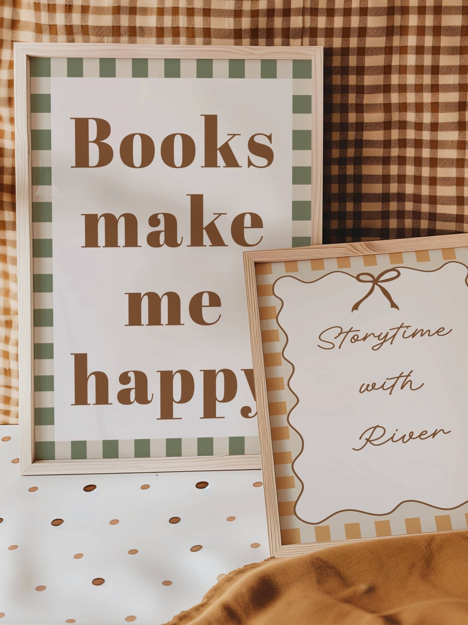 Storytime With (Personalised Print) - Checkerboard Edition