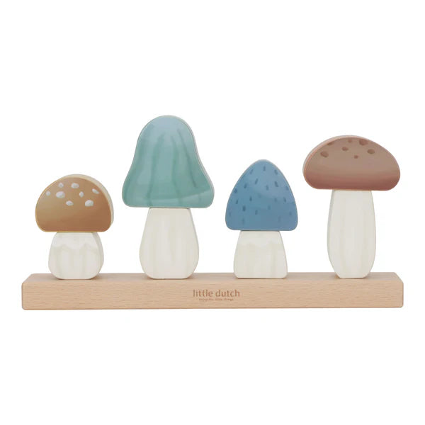 Little Dutch Stacking Puzzle Mushrooms  Forest Friends