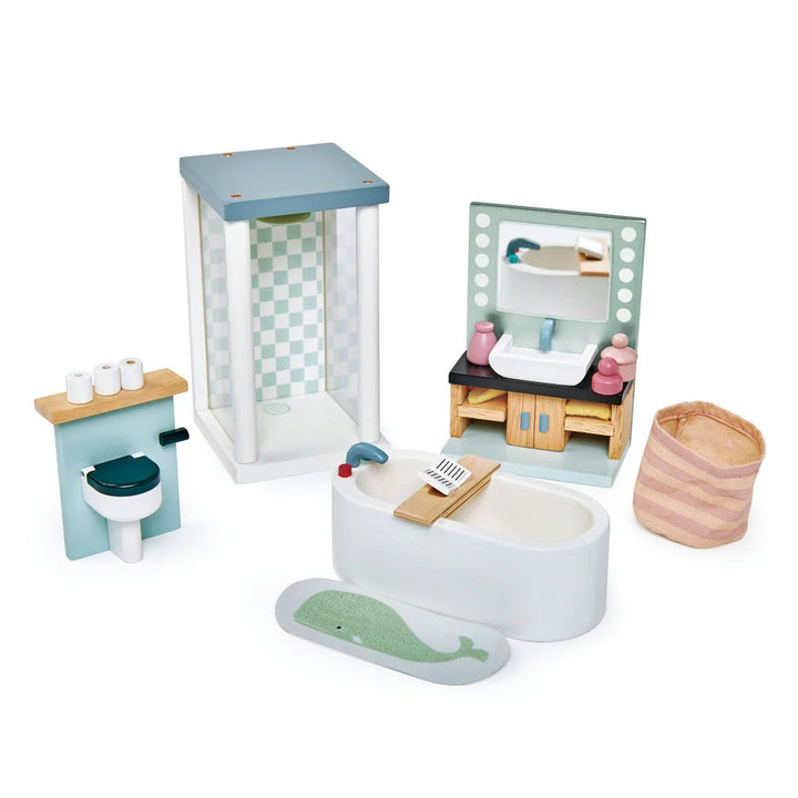Buy Dovetail House with 5 Room Sets – Wooden Dolls House Bundle by Tender Leaf Toys | for kids by Learning Bugs UK