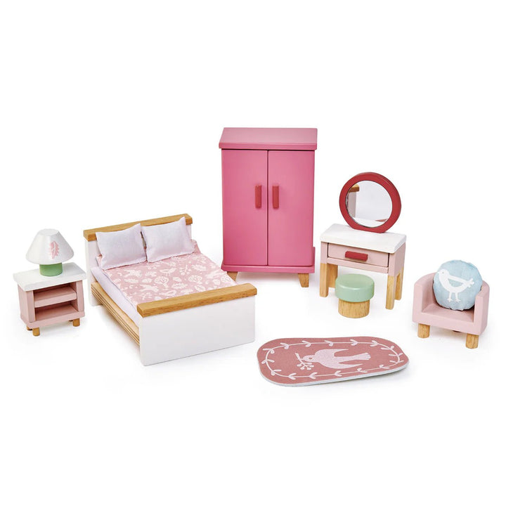 Buy Dovetail House with 5 Room Sets – Wooden Dolls House Bundle by Tender Leaf Toys | for kids by Learning Bugs UK