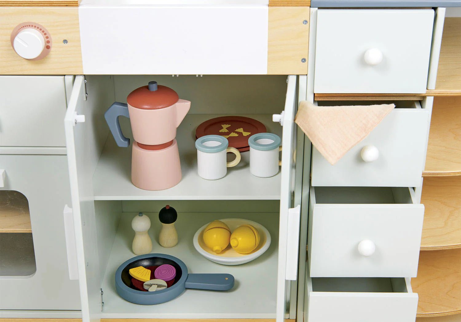 Buy La Fiamma Grand Kitchen – Large Wooden Play Kitchen by ThreadBear Design | for kids by Learning Bugs UK
