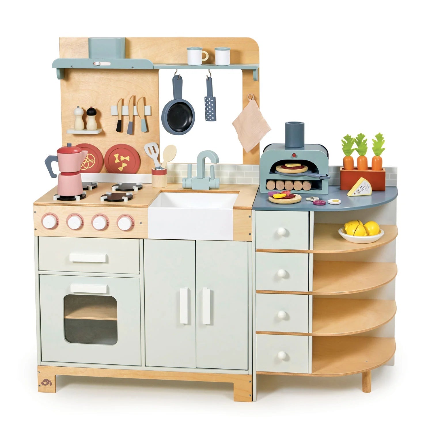 Buy La Fiamma Grand Kitchen – Large Wooden Play Kitchen by ThreadBear Design | for kids by Learning Bugs UK